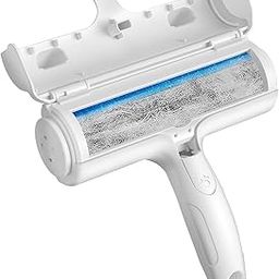 ACE2ACE Pet Hair Remover Roller, Reusable Animal Hair Removal Brush for Dogs and Cats, Self Clean Pet Fur from Carpet, Furniture, Rugs, Laundry, Clothes and Bedding, Sofa, White+Blue-image-14