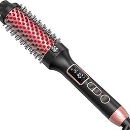 DIWUJI Infrared Thermal Hot Air Brush - 1.5 Inch Ionic Blow Dryer, Hair Straightener & Curling Wand - 5 Heat Settings, LED Display, Hair volumizer Comb Brush For, Blow Dry Brush & Styler for Women-image-83