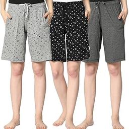 Women's Regular Fit Cotton Short for Gym and Home Wear (Pack of 3)-VJ-WSH03-GROUP011-image-25