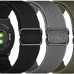 Olytop Fenix 7/Fenix 6/Fenix 5/epix 2 Watch Bands, 22mm Quick Easy Fit Elastic Nylon Replacement Wristband Stretchy Strap for Garmin Instinct, Fenix 6 Pro/Sapphire, Fenix 5 Plus Smartwatch-15
