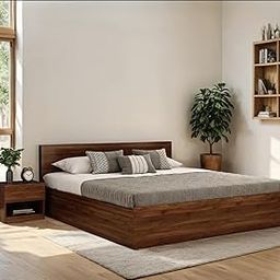 Premium Bed in Engineered Wood King Size Bed with Box Storage | 82 L x 74 W x 34 H Inches | Strong & Durable Modern Double Beds(Movable)-image-69