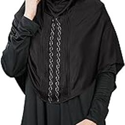 Hijab Soft Stretchable Ready-to-Wear Hijab Scarf for Muslim Women | Soft Stylish Elegant Stone Work Design Women & Teenagers Hijab Amara-image-79