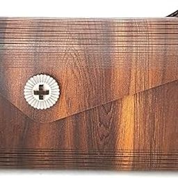 Wooden Purse Bag for Girls & Women | Handcrafted Wooden Clutch | Lightweight & Durable-image-92