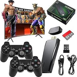 MANEEX Retro Game Console, 20,000+ Games, 64GB Card, 2.4G Wireless Controllers, HDMI Output, TV Gaming System-image-49