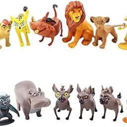 FOZZO-SK New 12 Pcs The Lion Simba King Of The Jungle Toys Figures Model Collectibles Cartoon Movie Cake Toppers Car Dash Board Birthday Party Gift Present-image-0