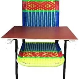 Lynette ||Foldable Study Chair with Writing Pad, Nylon Mesh Seat, Heavy-Duty Steel Frame, 120 kg Capacity, Multicolour-image-51