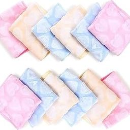 SUPER GELINGEN Stylish Cotton Handkerchief Set for Women & Kids - 6-Pack for Every Occasion. Versatile Face Towels and Kerchiefs for Ladies, Perfect for Everyday Use and Gifting. (6, HEART PRINT)-image-54