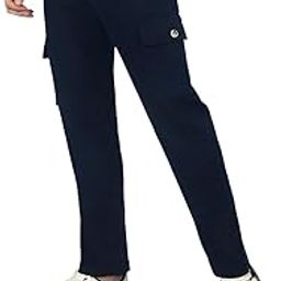 Men's Regular Fit Mid Rise Solid Cargo Chino Pant with 6 Pockets Stretchable-image-29