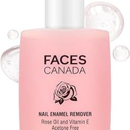 FACES CANADA Nail Enamel Remover - 90ml | Enriched With Rose Oil & Vitamin E | Soft & Hydrated Cuticles | Easy To Use | Gentle Nail Polish Remover | Acetone Free | Cruelty Free-11