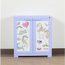 CELLO Novelty Compact Unicorn - Magic Kids Cabinet PP Plastic Material | Dream Word & Space-Saving Compact Size | Unicorn-Themed Design | Ideal for Kids' Rooms | Violet-image-30