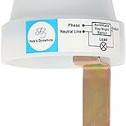 PETE'S DYNAMICS 220 V Auto Day/Night On & Off Photocell, LDR Sensor Switch (10 A) for Lighting Water Proof-22