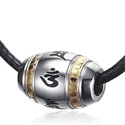 316L Stainless Steel Stylish Spiritual Om Drum Cylinder Pendant Necklace for Men Boys|Rakhi Rakshabandhan Gift for Sister Bhabhi, Gifts for Women-image-12