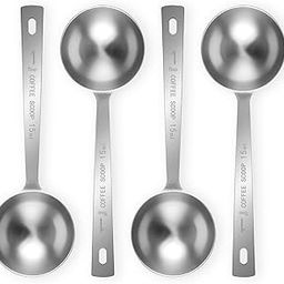 Flezoo 4Pcs Coffee Scoop Spoon - 1 Tablespoon Measuring Spoon, 15ML Stainless Steel Coffee Spoons, Long Handle Coffee Measuring Scoop for Ground Coffee, Loose Tea and Powder-22