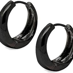 kaju Bali Black Stainless Steel Unisex Earring-image-23