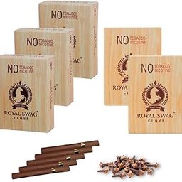 ROYAL SWAG Ayurvedic Herbal Cigarette Clove Flavoured (100 Sticks) 100% NO Nicotine & NO Tobacco - (Smoking Cessation) Non Addictive | Pack Of 100-image-18