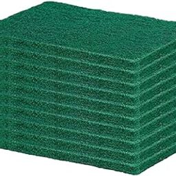 Ecommer Scrubber Pads, Sponge Scrubber for Kitchen Cleaning, Foam Pad, Sponge Scrubber for Utensils, Non-Scratch Scrub Pads, Green Pack of 10-image-12