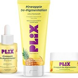 PLIX - THE PLANT FIX Pineapple Pigmentation Skincare Kit For Dark Spot Removal | Cleanser, Face Serum and Moisturizer Combo With 2% Alpha Arbutin For Women & Men, Pack of 3-image-54