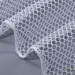 MAMPURATH Group CAN CAN NET Solid Fabric Big Hole, Material Polyester,Tailoring Designer Work (42 INCH Width 5 Meter) White Colour-image-8