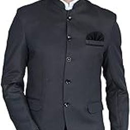 Grey Bandgala Blazer with Hanky-image-2