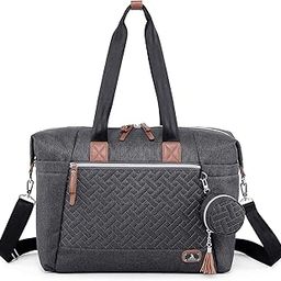Diaper Bag Tote with Pacifier Case and Changing Pad, Dikaslon Large Travel Diaper Tote for Mom and Dad, Multifunction Baby Bag for Boys and Girls, Dark Grey-picture-33