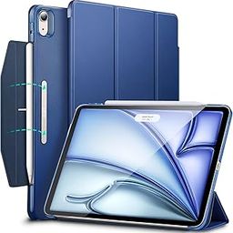 ESR for iPad Air 11 inch Case M3/M2 (2025/2024), iPad Air 7th/6th/5th/4th Generation Cover Case 2022/2020, Smart Trifold Stand with Clasp, Support Pencil Pro/USB-C Charging, Ascend Series, Navy Blue-19