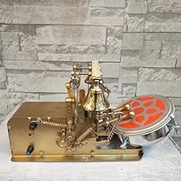 Fully Automatic Electric Mini Aarti Machine with shankh sound, Nagara & 2 Bells & 2 Zalar(Golden Colour) 6 inch Size for Home/Temple Satsang/Pooja Room With Charger-image-66