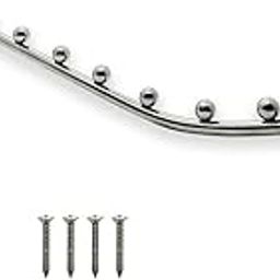 BOSCO Beads Stainless Steel Heavy Duty Wall Mount Hook – 5 Ball Pin Dots Wall Drope Hanger with Hardware Fittings – Rustproof Multipurpose Organizer Rack for Home, Shop & Hotel – Pack of 2 (Steel)-picture-13
