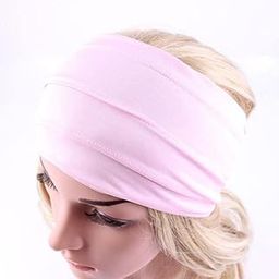 New Women Wide Sports Yoga Nonslip Headband Stretch Heirwrap Hairband Pink-image-49
