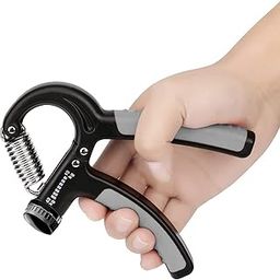 Cool Indian Adjustable Hand Grip Strengthener, Hand Gripper for Men & Women for Gym Workout Hand Exercise Equipment to Use in Home for Forearm Exercise, Finger Exercise Power Gripper (Grey)-image-45