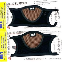 Herbal Aid M1 Half Face Anti Pollution Bike Riding Filter Dust Mask 2 pcs-picture-13