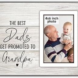 Grandpa Picture Frame, dad picture frame, promoted to grandpa Papa Picture Frame, New Grandpa Gifts, Grandpa Baby Announcement, Grandfather Gifts, Best Dads Get Promoted to Grandpa Photo Frame 4x6-picture-30