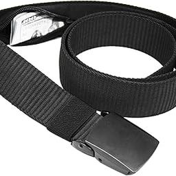 Money Belts for Travel for Men, Nylon Military Tactical Mens Belt with Zinc Alloy Buckle, Security Travel Money Belt with Hidden Money Pocket - Black-picture-23