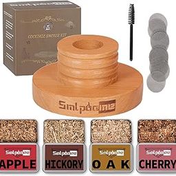 Smlpuame Cocktail Smoker Kit, Old Fashioned Whiskey Drink Smoker Kit, Drink Smoker Infuser Kit with Whiskey Oak, Cherry, Apple and Pecan Wood Chips, Best Gift for Husband, Father, and Cocktail Lovers-image-15