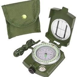 SSEA Compass High Accuracy Waterproof Military Compass with Carrying Bag Lensatic Sighting Waterproof and Shakeproof Compass Army Green Suitable for Camping Hiking-picture-30