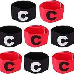 Kids Basketball 8pcs Captain Armband Team Armband Elastic Soccer Bands Sports Player Bands for Soccer Football Basketball Black Basketball-picture-23