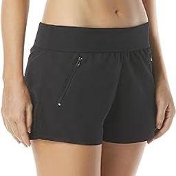WOMAN Women's April Stretch Woven Beach Short, Black, 12-image-43