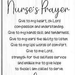 Nurse's Prayer Sign, Decorative Hanging Wood Plaque for Wall, Rustic Wall Wall Sign, Christian Nurse Decor, Nurse Office Wall Decor, Nurse Appreciation Gift, Wood Plaque Gift for Nurse JS4-66-image-91