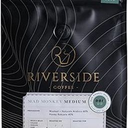 Riverside Coffee Mad Monkey Medium 60% Washed+ Naturals Arabica + 40% Honey Robusta, Medium Roast 250 gm, Pure Indian Freshly Roasted Ground Coffee Sourced Directly From Coorg, Fine Powder-image-3