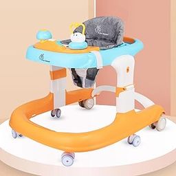 R for Rabbit Little Feet Sportz Baby Walker for Kids 9 to 18 Months for boy Girl Push Activity Walker with Music |(Orange Blue)-image-51