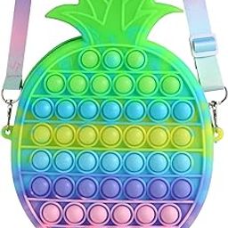 Pop Shoulder Bag Fidget Toys- Beach Toys Pop Pineapple for Kids- Birthday Party Gifts, Halloween, Christmas Gifts for Girls-image-54