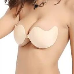 Silicone Adhesive Bra for Women, Strapless, Reusable Nude-image-12