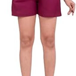 Women Cotton Relaxed Fit Mid Rise Use Casual Outdoor Regular Length Fit Shorts with Side Pockets-picture-13