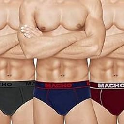 Men's Cotton Briefs (Pack of 3) (MACHO TEX_Multicolour_90 CM)-picture-31