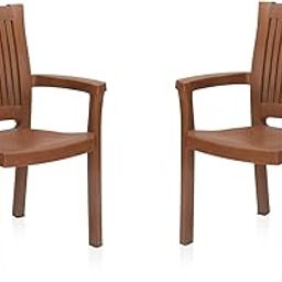 Nilkamal Platinum Plastic Chair (Set of 2 Pcs) (Mango Wood)-17