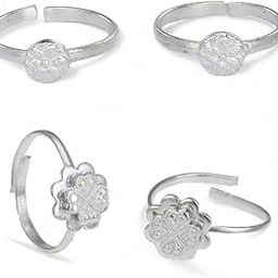 Pack of 2 Pair Toe Rings Adjustable Trendy & Fashionable Accessories for Women-image-99