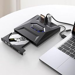 US-B 3.0 USB C External 3D Blu-ray Writer BD-RE BD Burner Drive CD DVD Burner with SD Card Reader and US_B 3.0+2.0+Type-C Input Ports for Laptop PC Windows 11/10/8/7, Linux, Mac OS-11