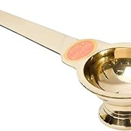 Bhimonee Decor Pure Brass Ledle Aarti | Traditional Deep, Deepak, Diya for Pooja, Aarti, and Religious Rituals | Ideal for Home Temple and Spiritual Decor | 2.6 Inches, 130gm-image-21
