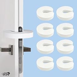 BabyPro Baby Proofing Finger U-Shape Door Guard (Pack of 8, White) for Kids Safety U-Shape Door Stopper Guard-image-8
