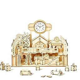 bennama 3D Wooden Puzzles Santa's Factory Model Kits, Brainteaser and Puzzle for Christmas/Birthday,Gifts for Adults and Teens to Build Combination-17