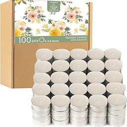 Welburn Veda&Co® Wax Tealight Candles for Home Decor, Offices,Parties,Dining & Special Occasions | Pack of 100-Unscented | 100% Fully Refined Paraffin Wax & Smokeless | Burning Time 4 Hours (White)-image-11